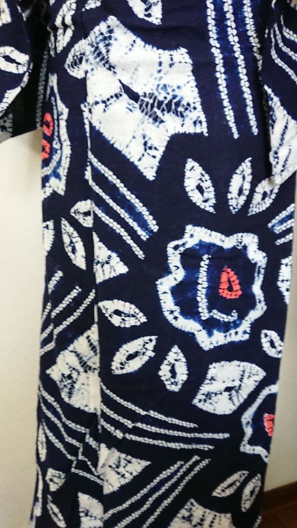 セミアンティーク浴衣セミアンティーク有松絞り浴衣薔薇柄 大正浪漫アンティーク着物