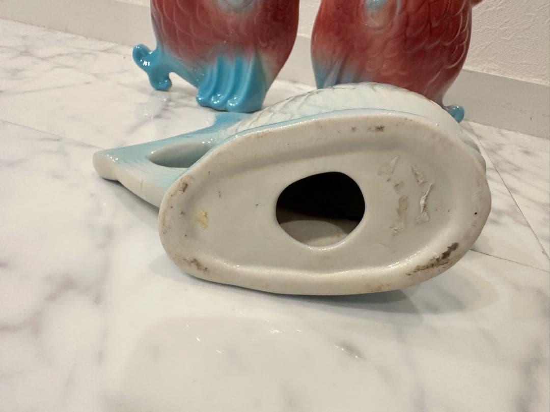 ヴィンテージ陶器 フィッシュ 置物＆花器 4点セット