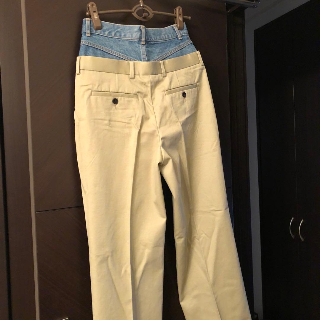 新品アンスクリア　INSCRIRE38 ドッキングチノパン