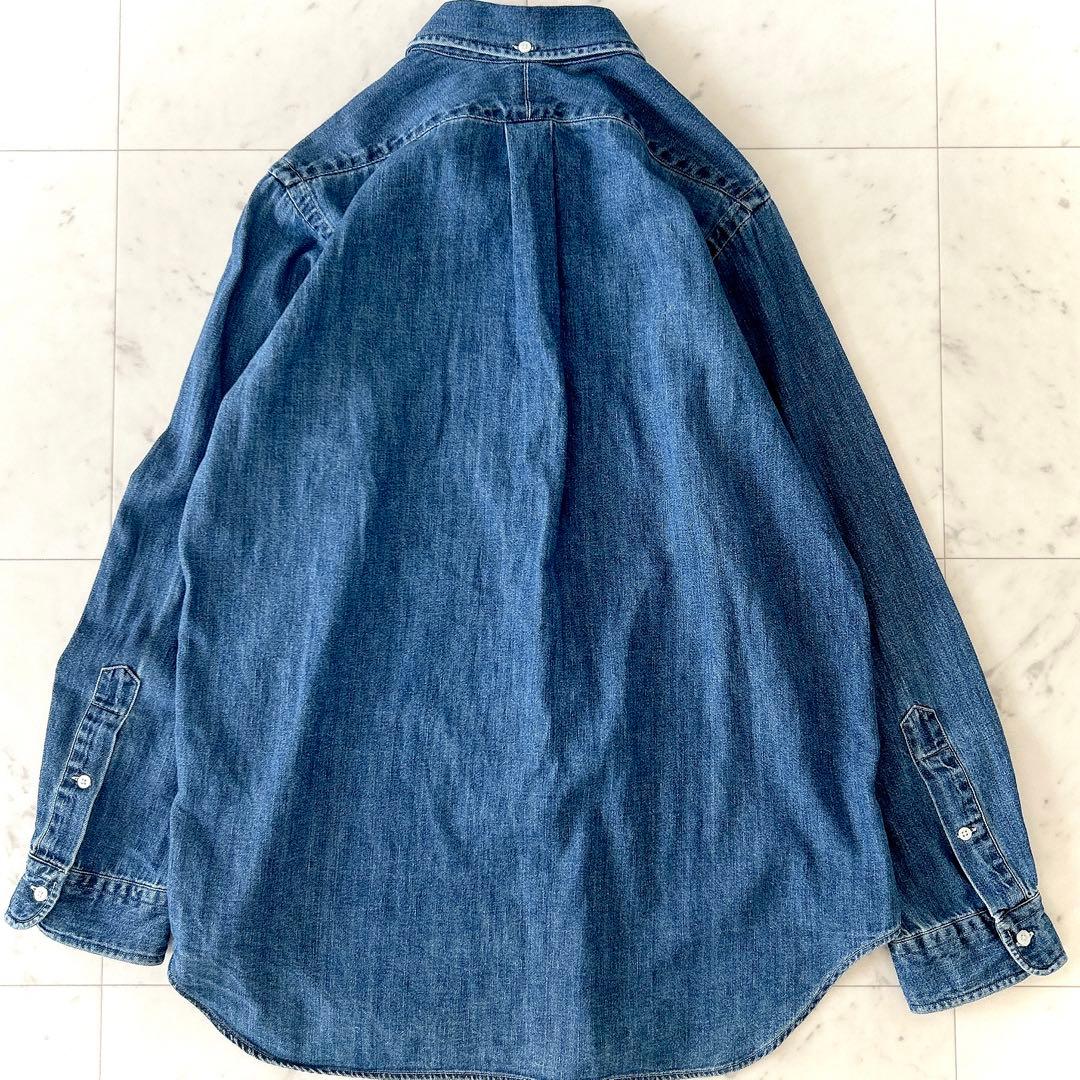 美品 MUSE ドゥーズィエムクラス コットン デニムシャツ ボタンダウン