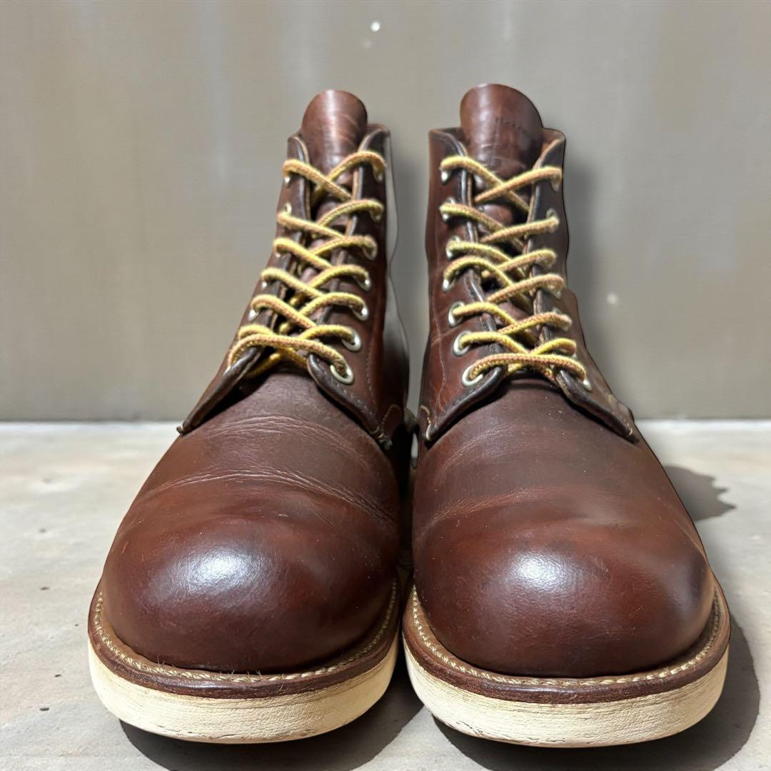 【定番のプレーントゥ】9111レッドウィング　6インチ クラシックラウンドブーツ