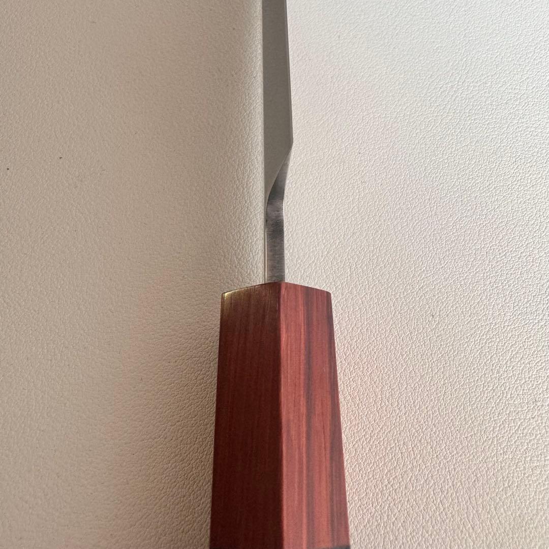 270mm 柳刃包丁 鏡面 黒檀紫檀八角柄 刺身包丁 全鋼、