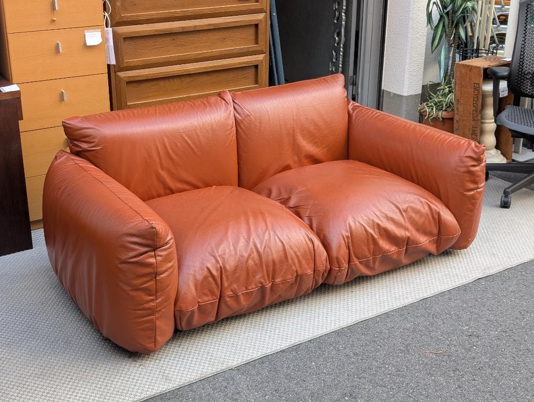 超名作☆arfiex／アルフレックス／marenco／マレンコ／2Pソファ／本革