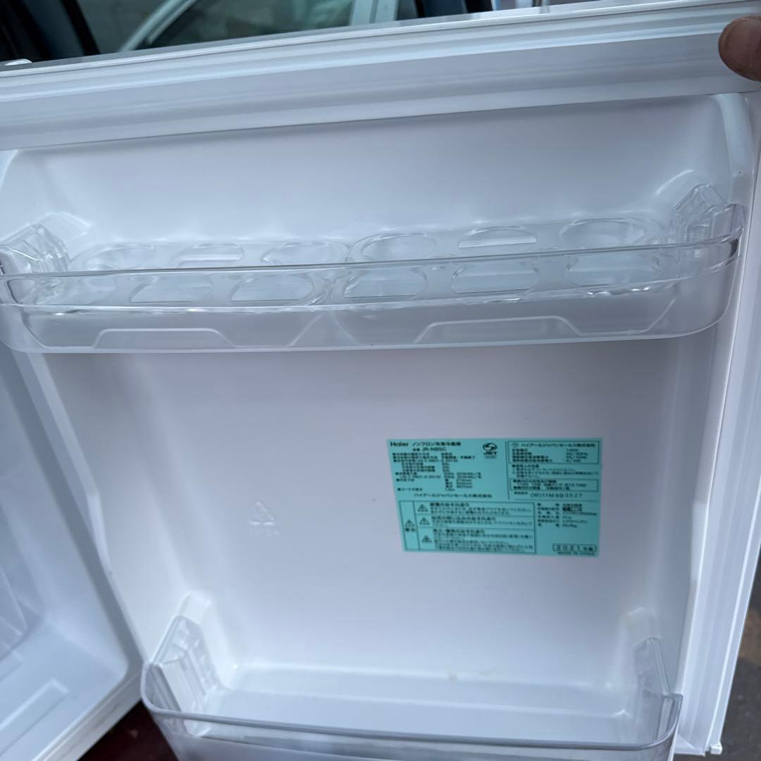 Haier ホワイト 冷蔵庫 上部冷却式2021年製85Ｌ