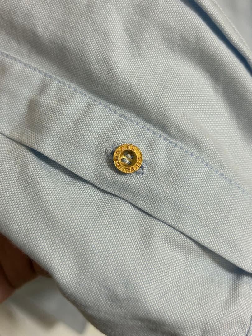 CHANEL ライトブルー ボタンダウンシャツ