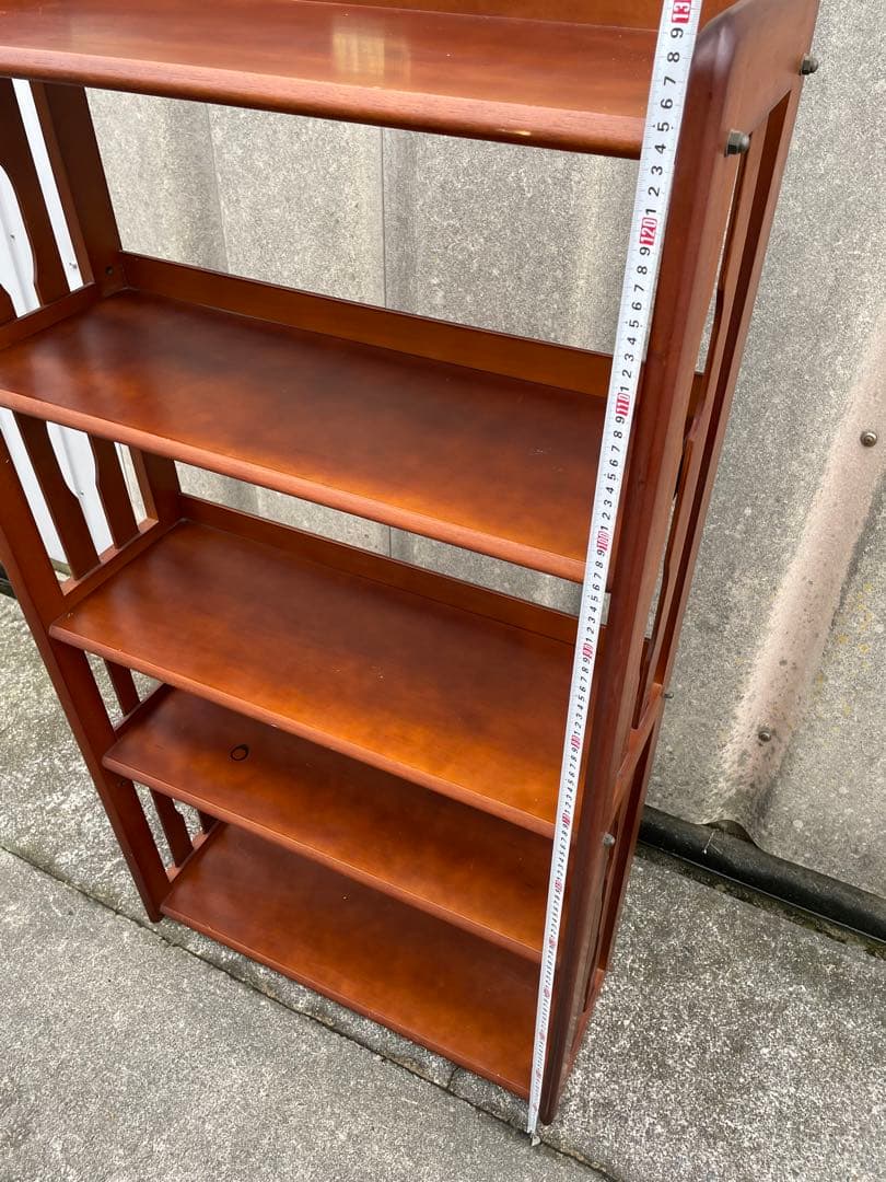 稀少/古道具/昭和レトロ/クレセン/木製/無垢材/本棚/飾り棚/収納棚/店舗什器