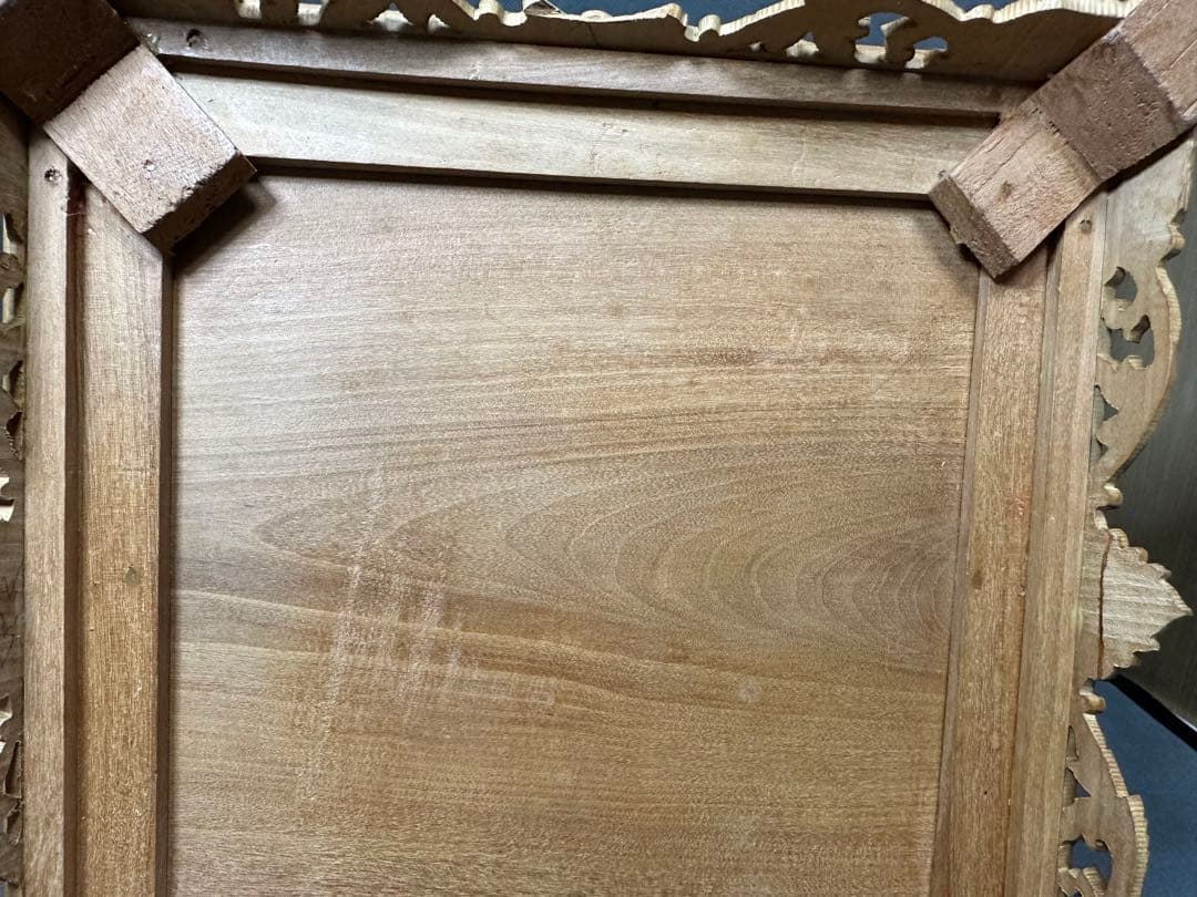 インド白檀　木彫り　骨董 木製　置物　骨董　アンティーク　小物入れ