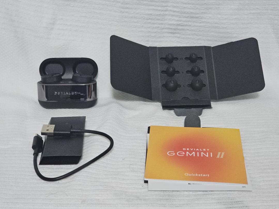 DEVIALET GEMINI II ブラック　ワイヤレスイヤホン