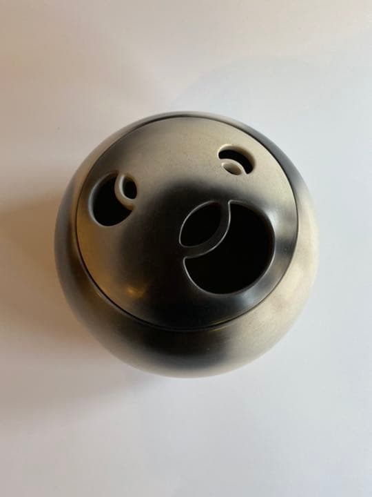 淡々斎御好　加州窯　つぼつぼ透手焙　山崎宗元造　茶道具