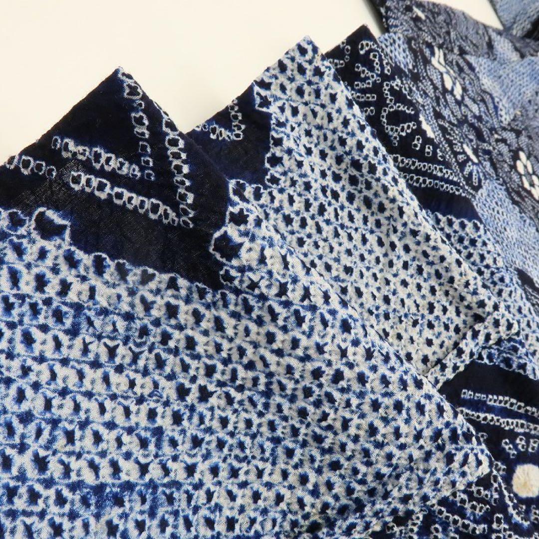 さくら✺有松鳴海絞り 菊と向日葵 高級浴衣 着物 A3432