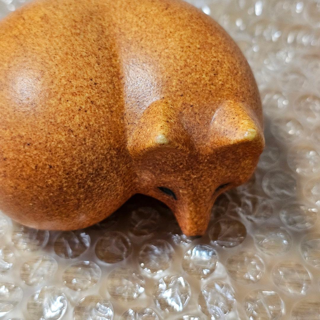 リサラーソン　FOX　ミニ　ミディアム　 キツネの親子　置物