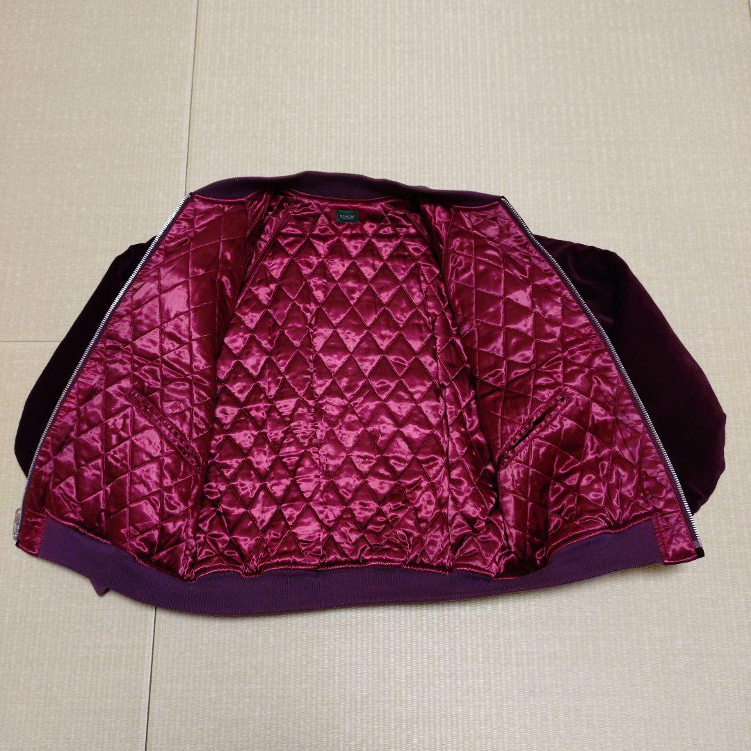 【しばた】powder ドラゴン刺繍 スカジャン バーガンディ