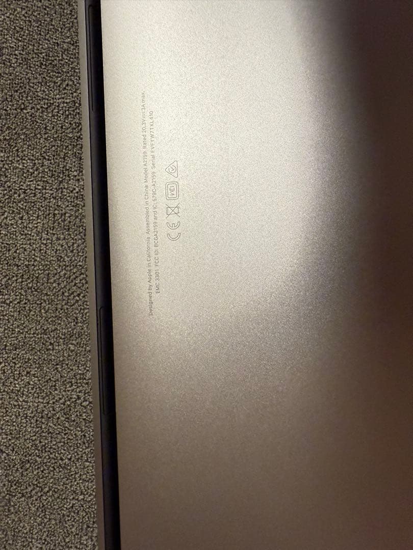 Apple MacBook Pro スペースグレー 本体 充電器付き