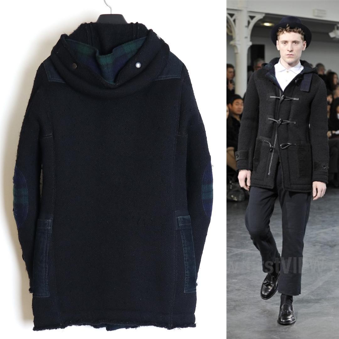 コムデギャルソン ジュンヤワタナベ マン11AWモヘヤ混ウール ダッフルコート