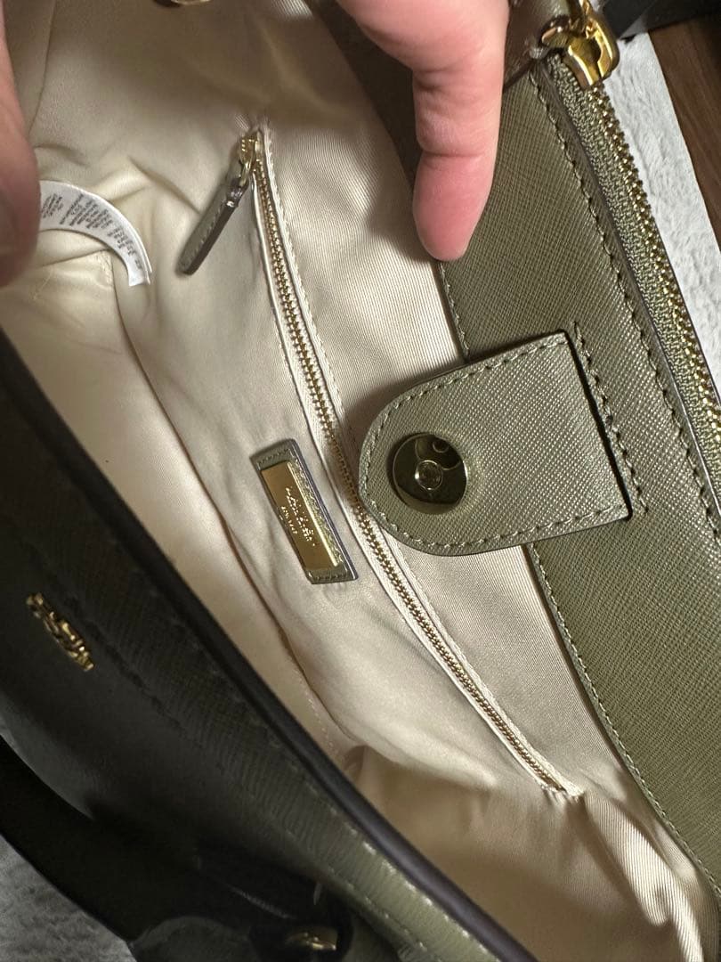 Ralph Lauren オリーブグリーン ハンドバッグ