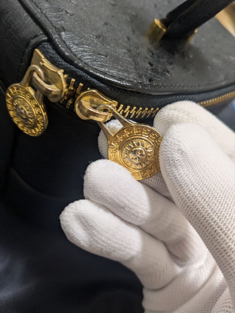 ヴェルサーチ VERSACE ハンドバッグ レザー バニティ