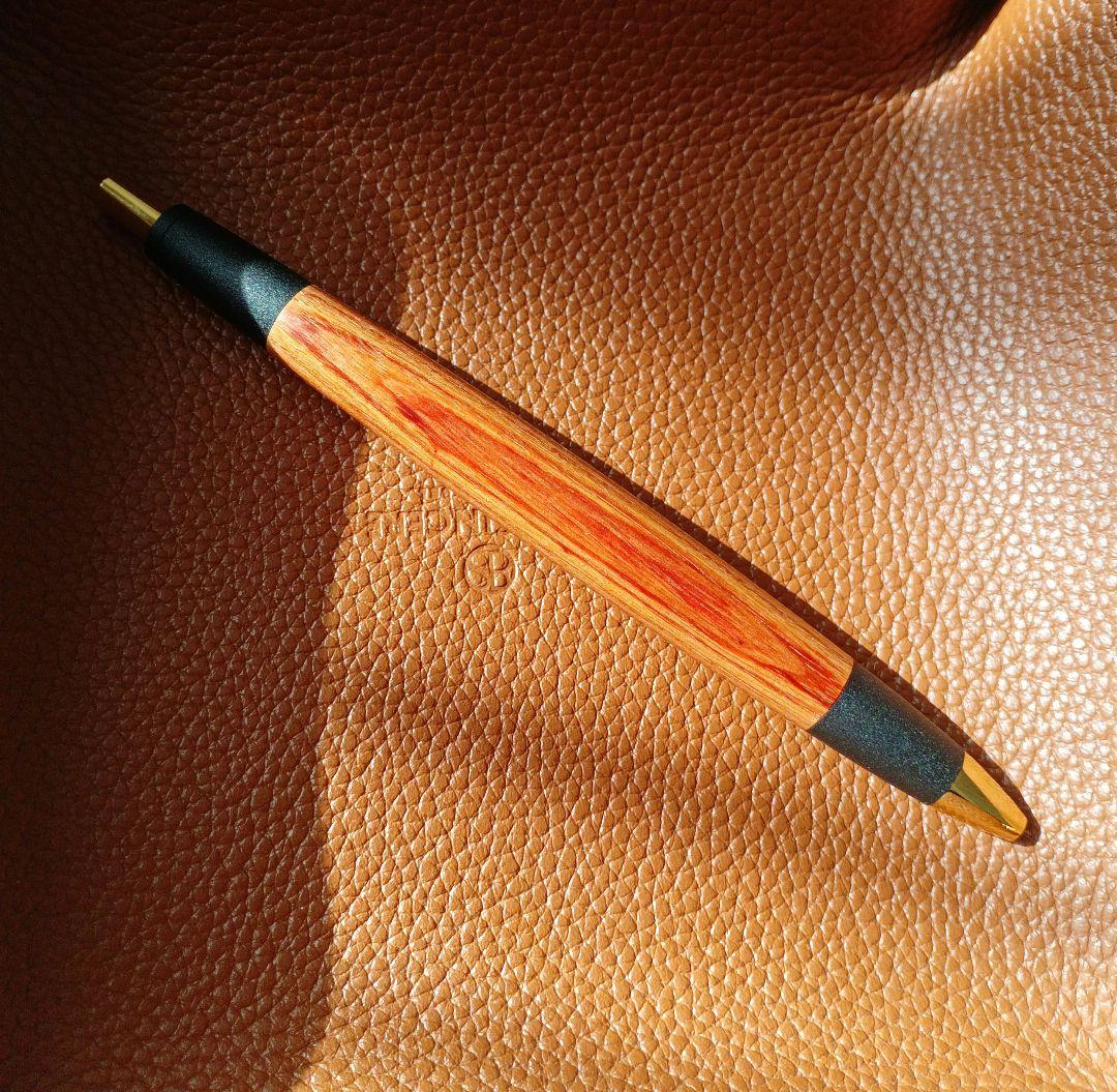 ボナンペン　シャープペン　真鍮金具　　チューリップウッド