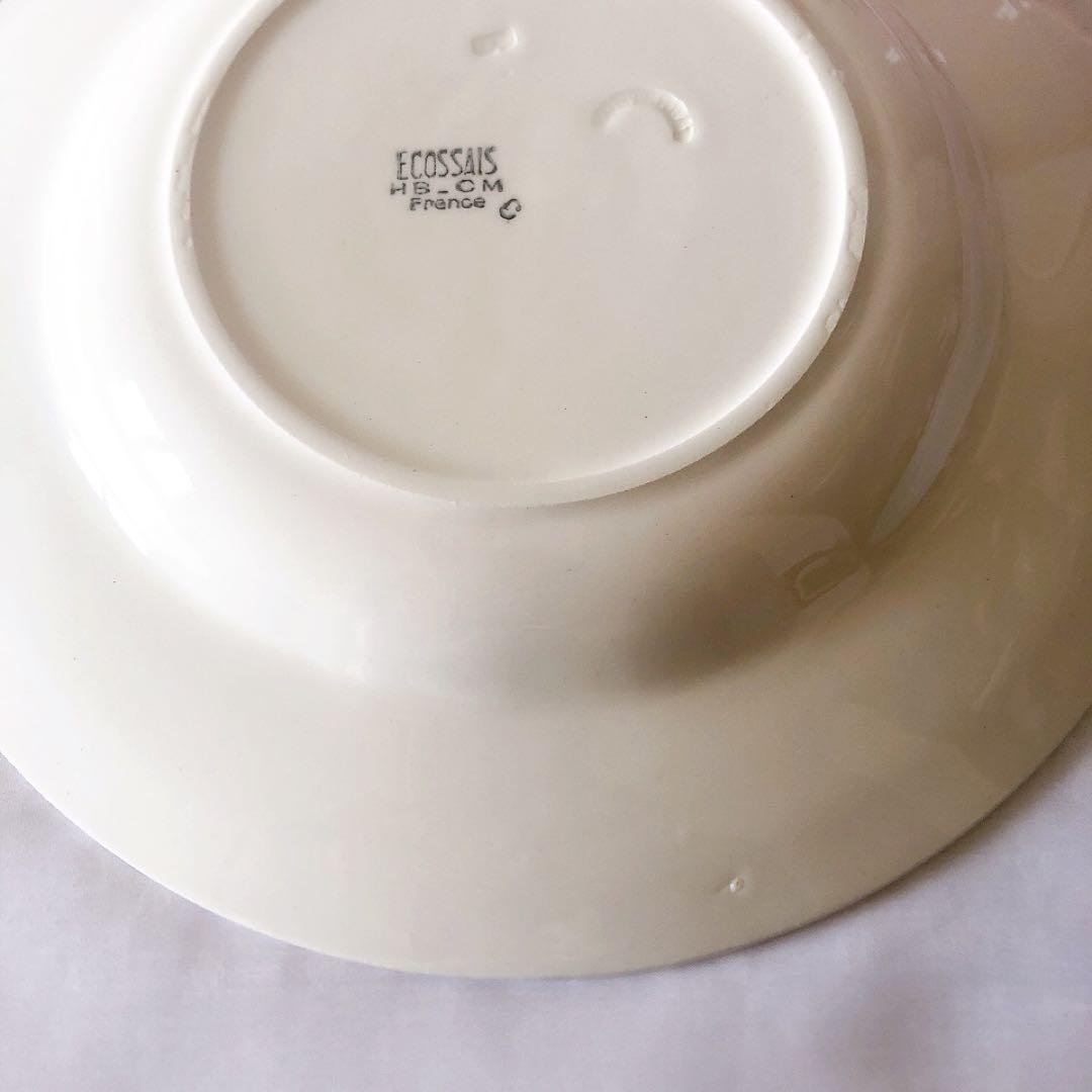 クレイユエモントロー HBCM スーププレート　A フランスアンティーク食器