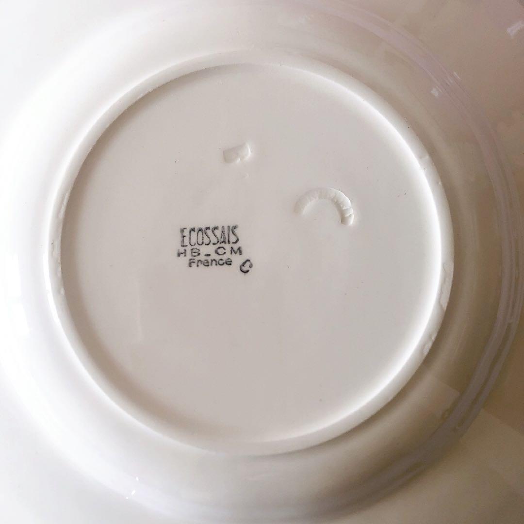 クレイユエモントロー HBCM スーププレート　A フランスアンティーク食器