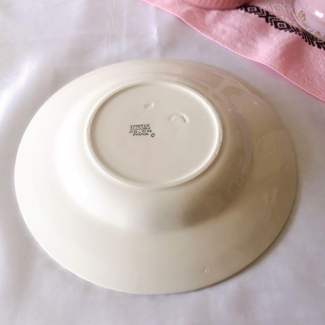 クレイユエモントロー HBCM スーププレート　A フランスアンティーク食器