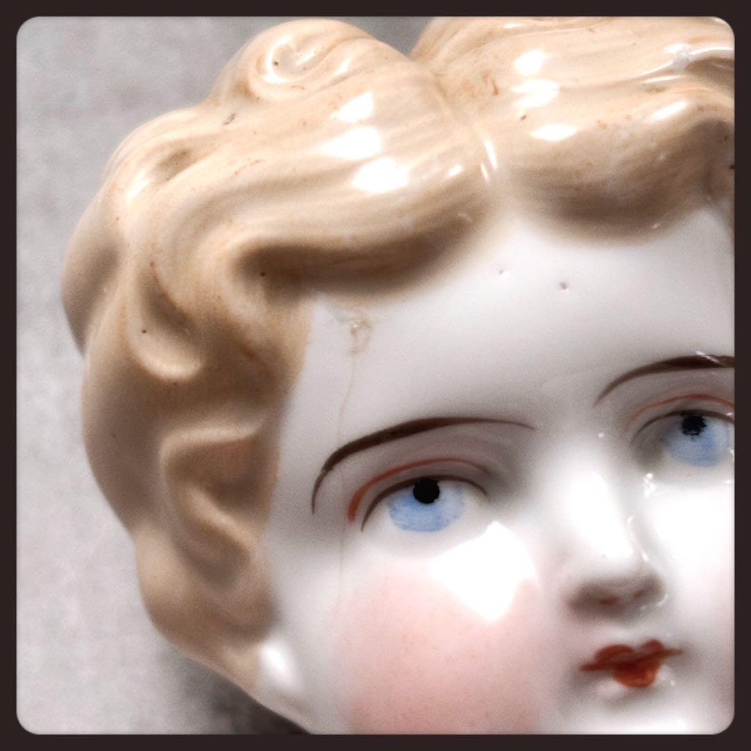 アンティーク　 ブロンド　チャイナヘッドドール ビッグサイズ ビスクドール