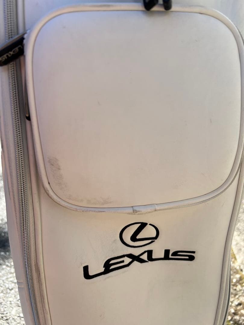 Lexus ホワイト キャディバッグ フード付き