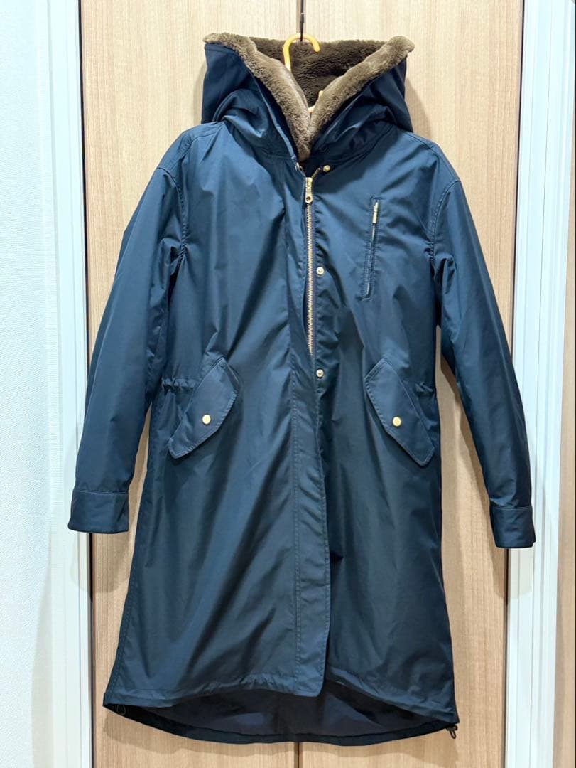 グリーンレーベルリラクシング　モッズコート　ネイビー