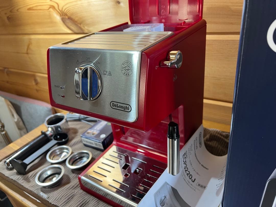 デロンギECP3220J-R エスプレッソマシン 【メーカー保証付き】