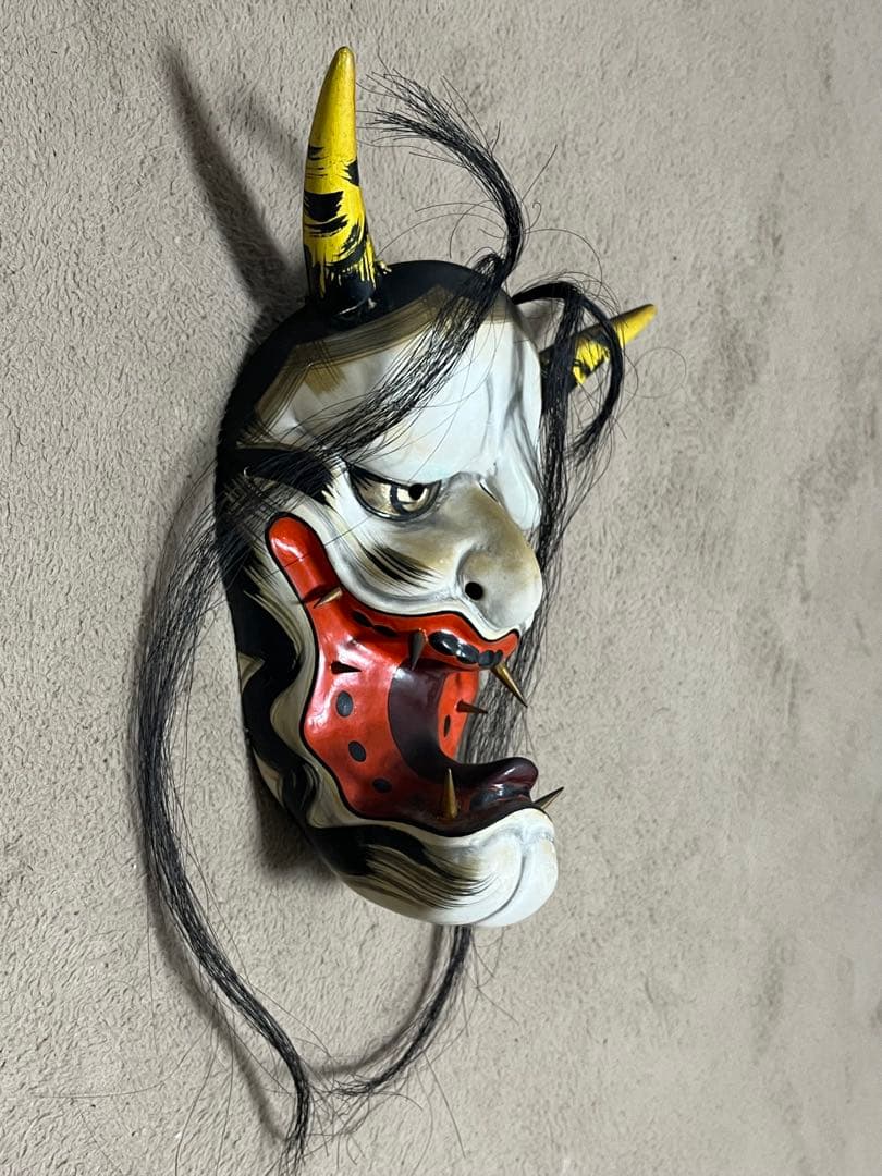 石見神楽面 、般若約35cm 日下義明之作