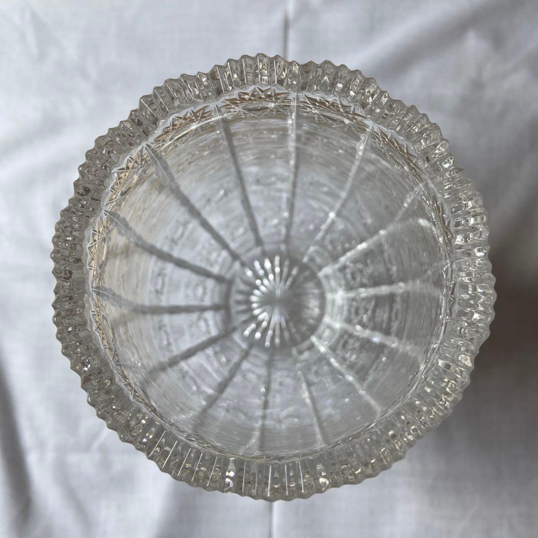 ボヘミアクリスタルガラス　大型花瓶　　　　　　未使用品