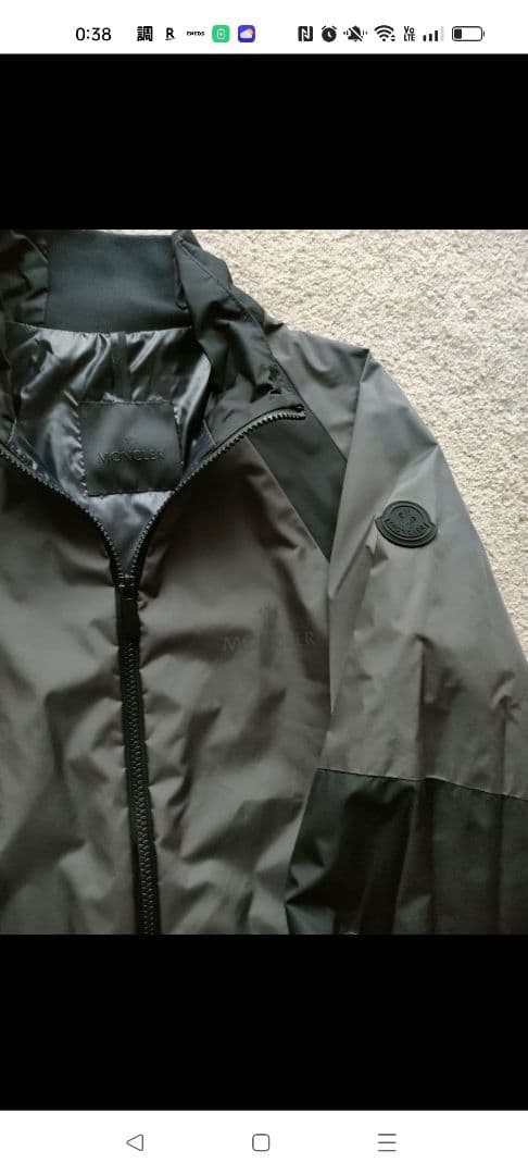 ルイージ　MONCLER ナイロンジャケット ブラック