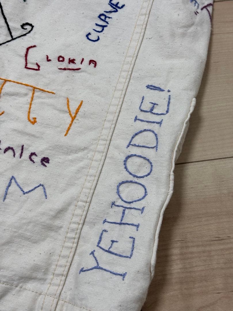 DENIMDUNGAREE カラフルラクガキハンド刺繍錆加工ボタンジャケット