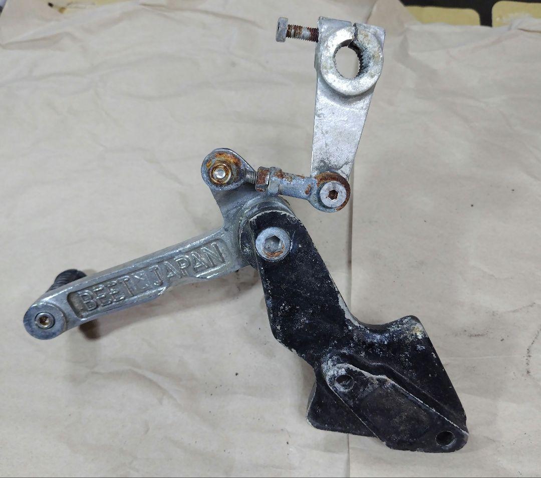 【ジャンク品】当時物CBX400F BEET バックステップ シルバー/ブラック