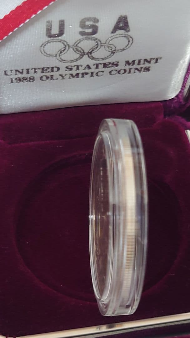 リ*ド様 1988年オリンピック記念銀貨 ケース付き