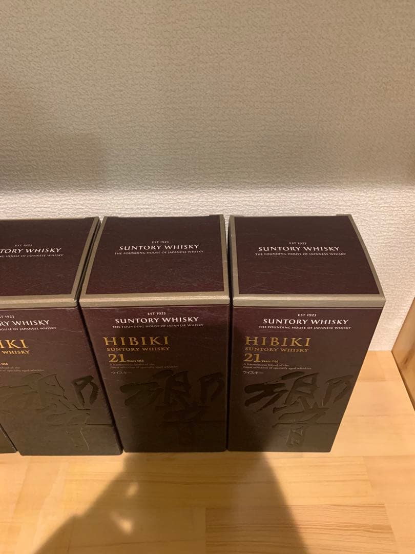 サントリーウイスキー 山崎18年　響21年セット　空箱　化粧箱　4枚セット