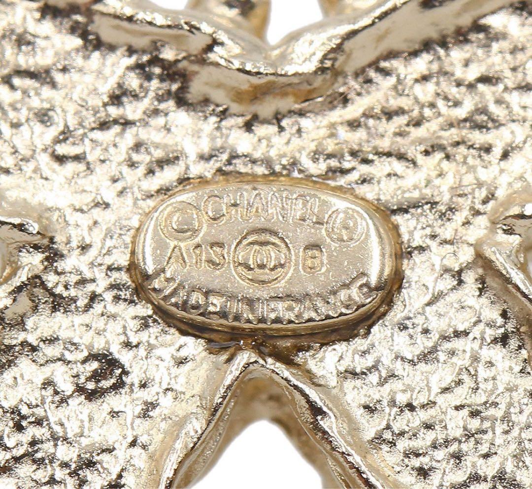 H2985 新同!! シャネル ココマーク ラインストーン ブローチ A13