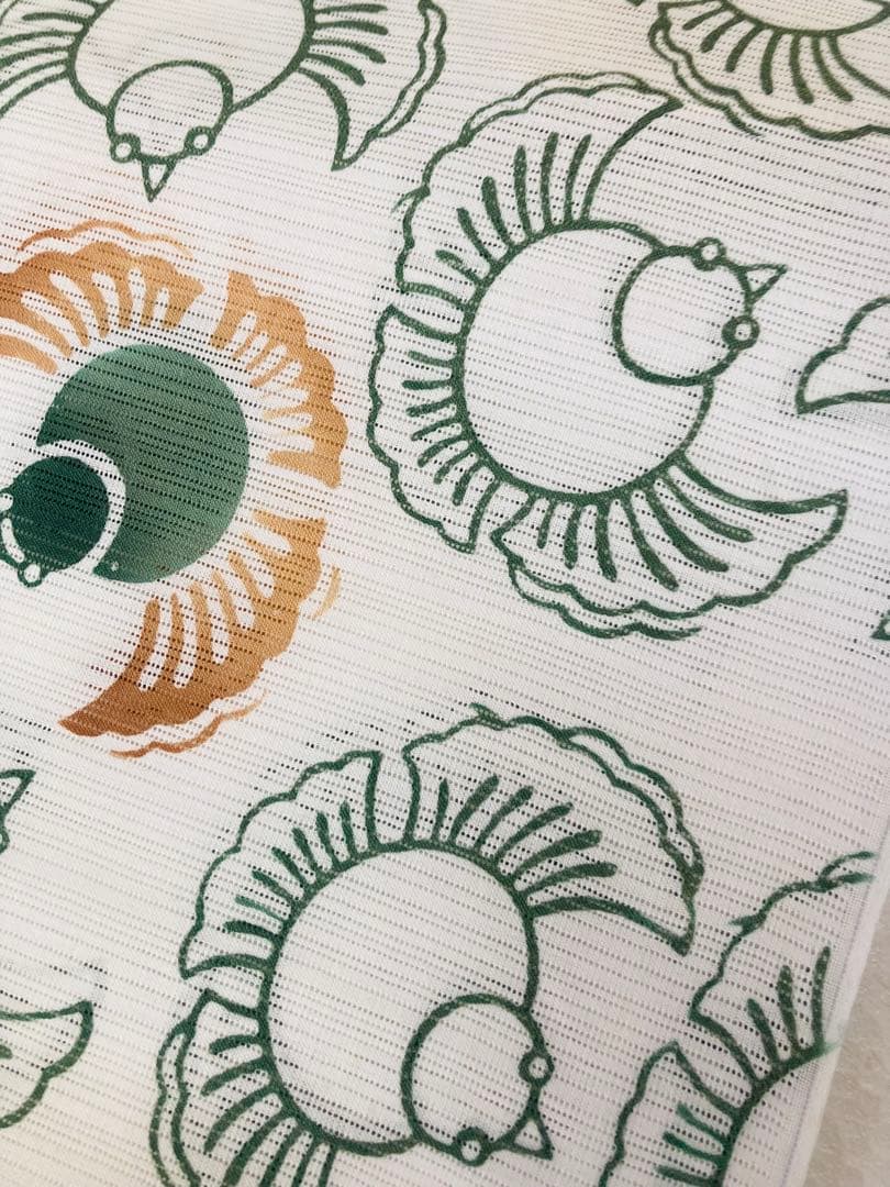 竺仙　綿絽　注染　本格派　浴衣　反物