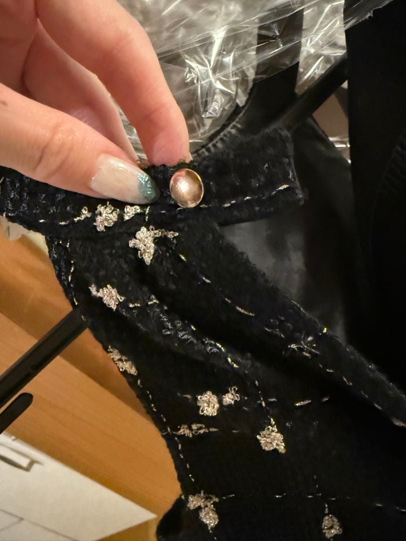 シェリエ　sheller candy check tweed