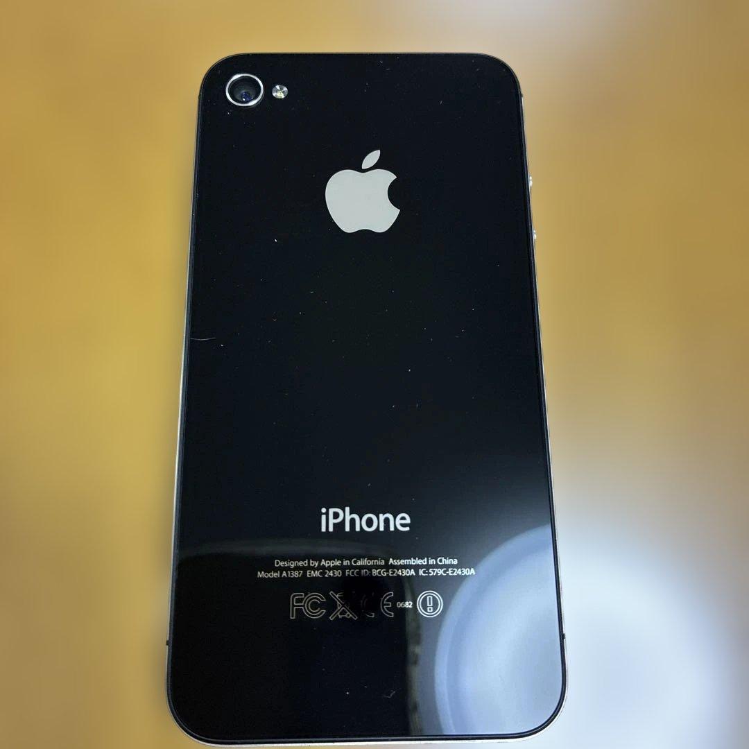 Apple iPhone 4 sブラック 本体　充電コード付き3点