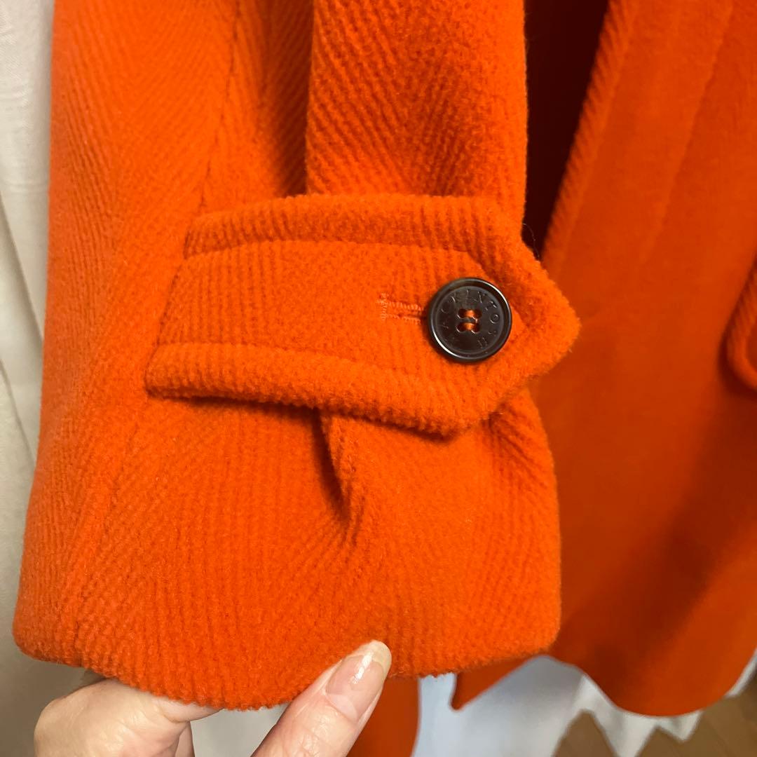 マッキントッシュ　ヘリンボーンフーデッドロングコート　36