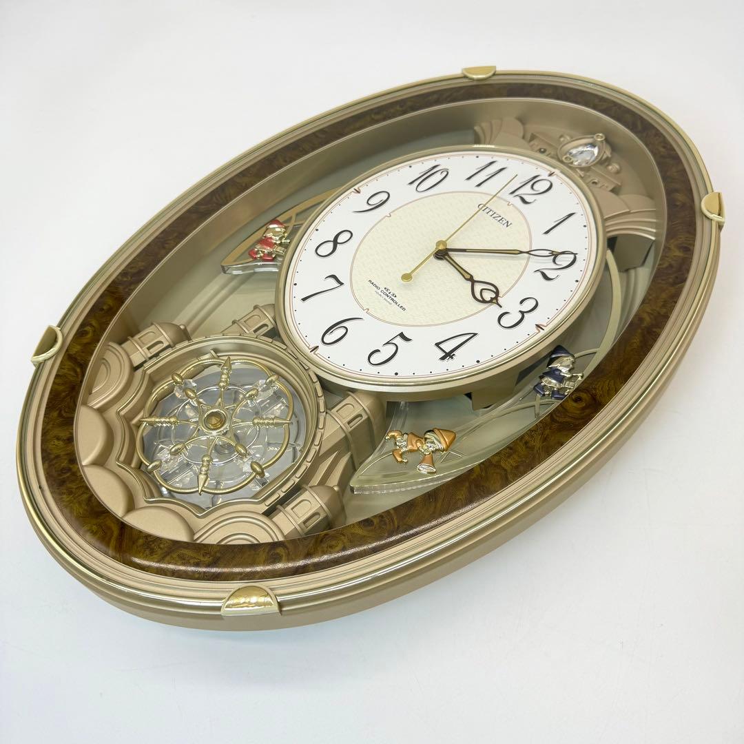 4MN484-0 からくり電波時計 ロディ パルミューズクイーンダムDX 稼動品