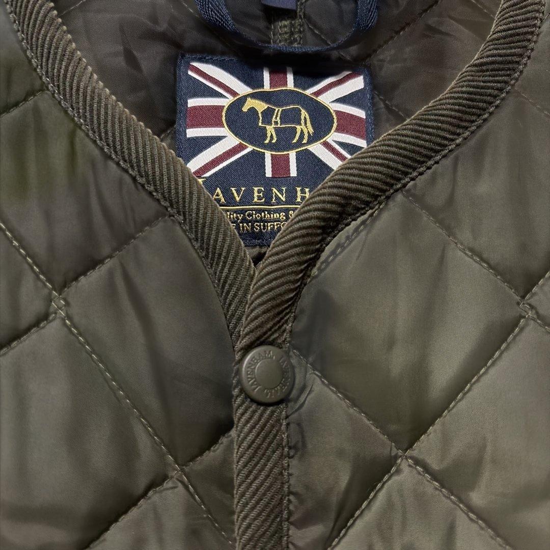 LAVENHAM ラベンハム キルティングベスト オリーブカラー 40