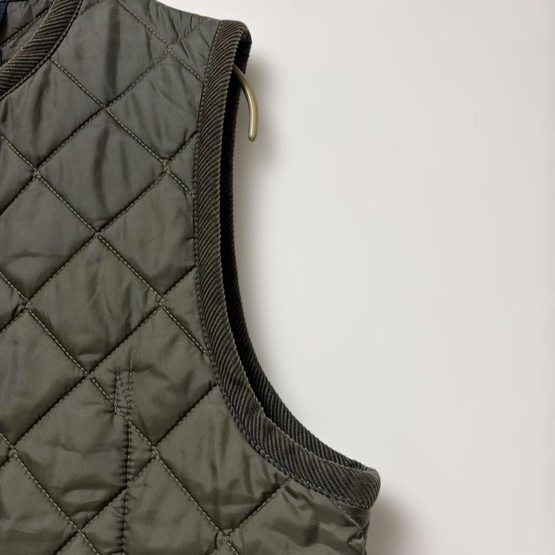 LAVENHAM ラベンハム キルティングベスト オリーブカラー 40