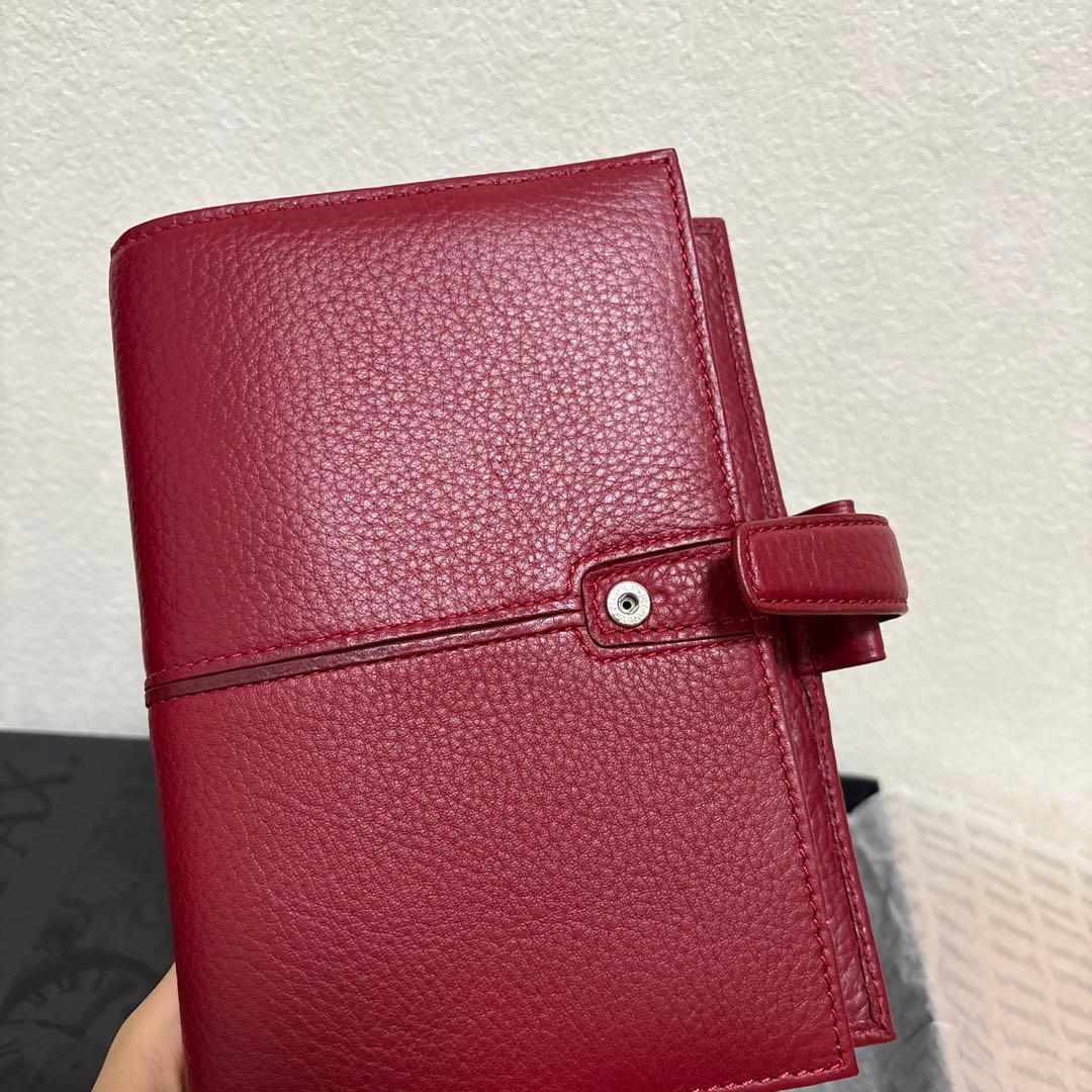 フィロファックス A5 レザー スケジュール帳 赤