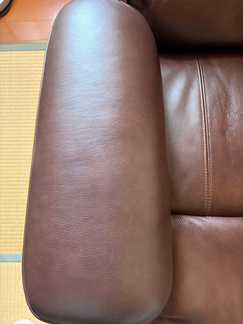 NITORI ニトリ リクライニングソファ 1人掛け レザー ブラウン