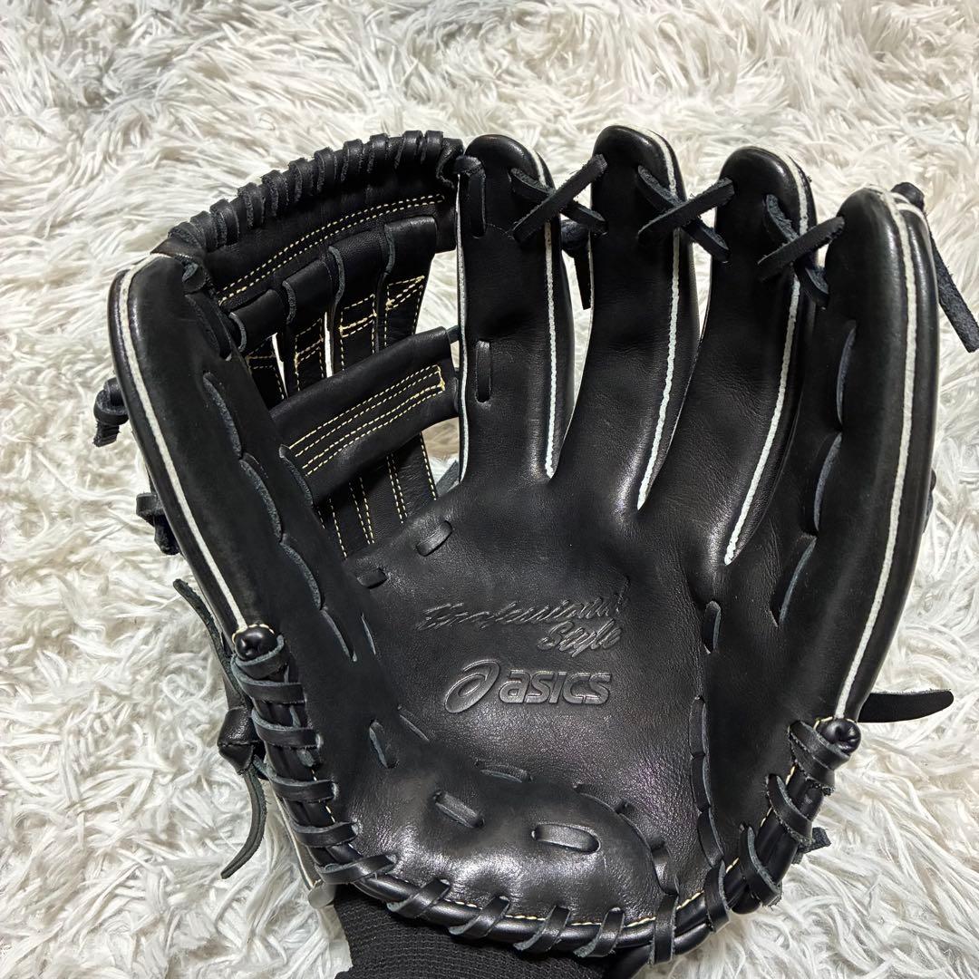【美品】asics 軟式 右投げ 大人 大谷翔平モデル 本革 オールラウンド