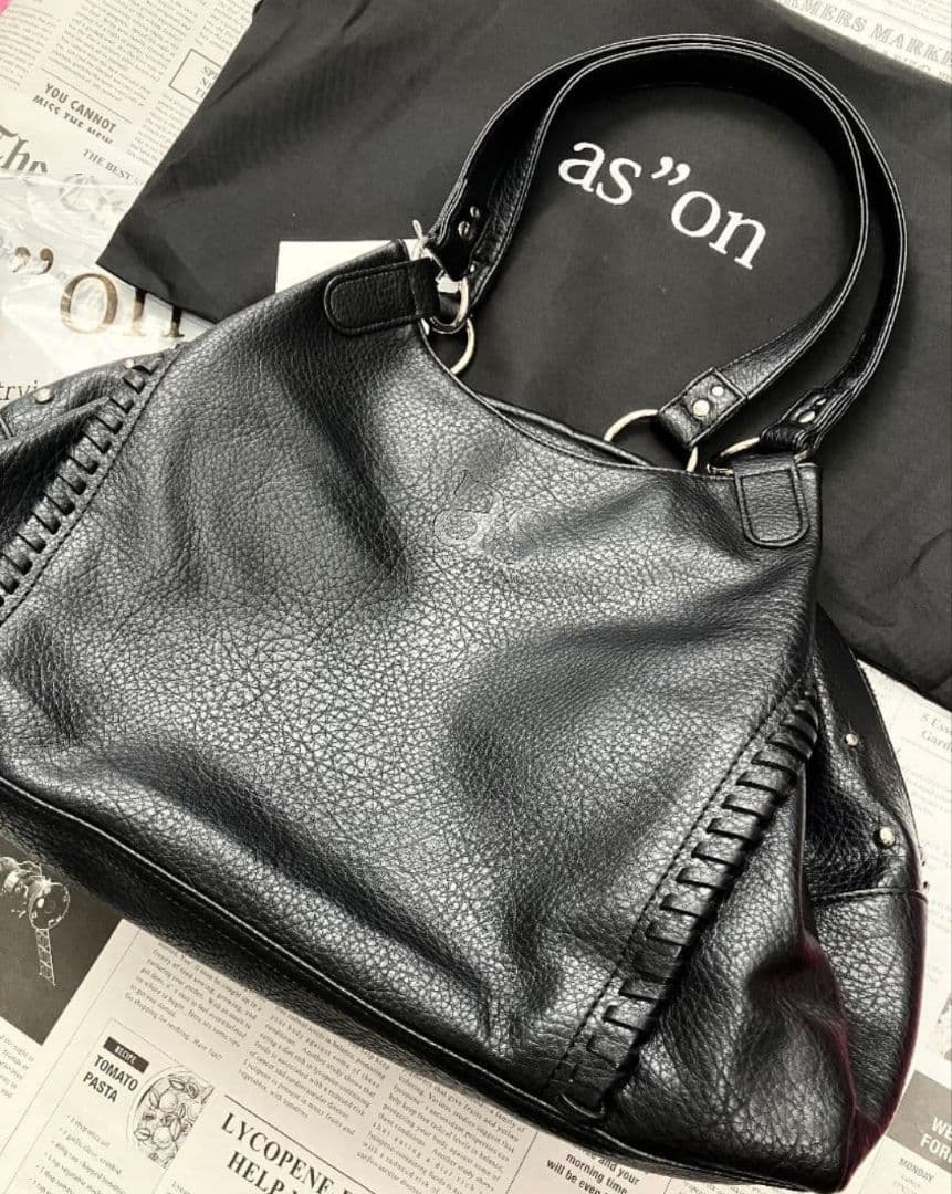 アズオンas\"on ♡BONITA BIG BAG black 黒 韓国 新品