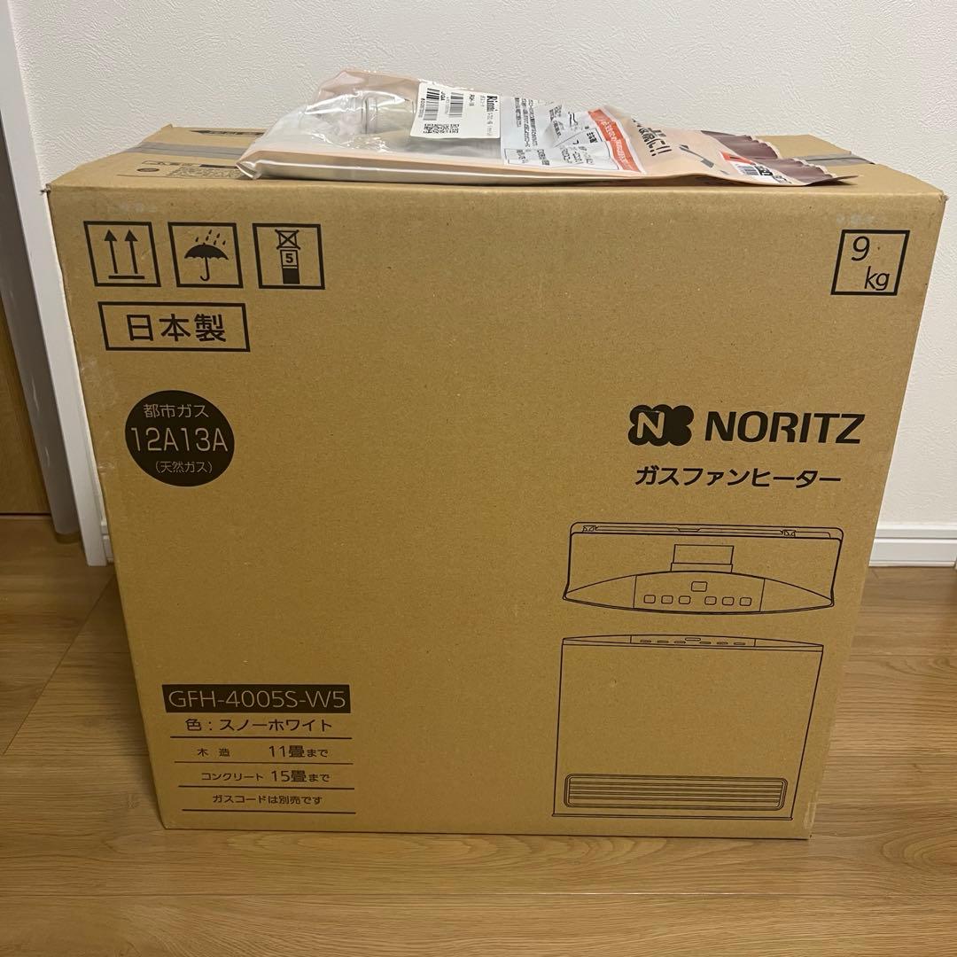 【新品未開封品】都市ガス ファンヒーター　GFH-4005S-W5 ノーリツ