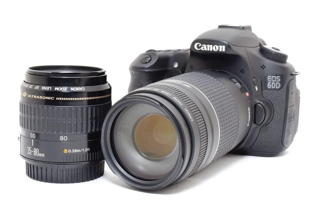 瞬間を切り抜く高速連写✨超美品✨キヤノン EOS 60D✨超望遠 ダブルレンズ