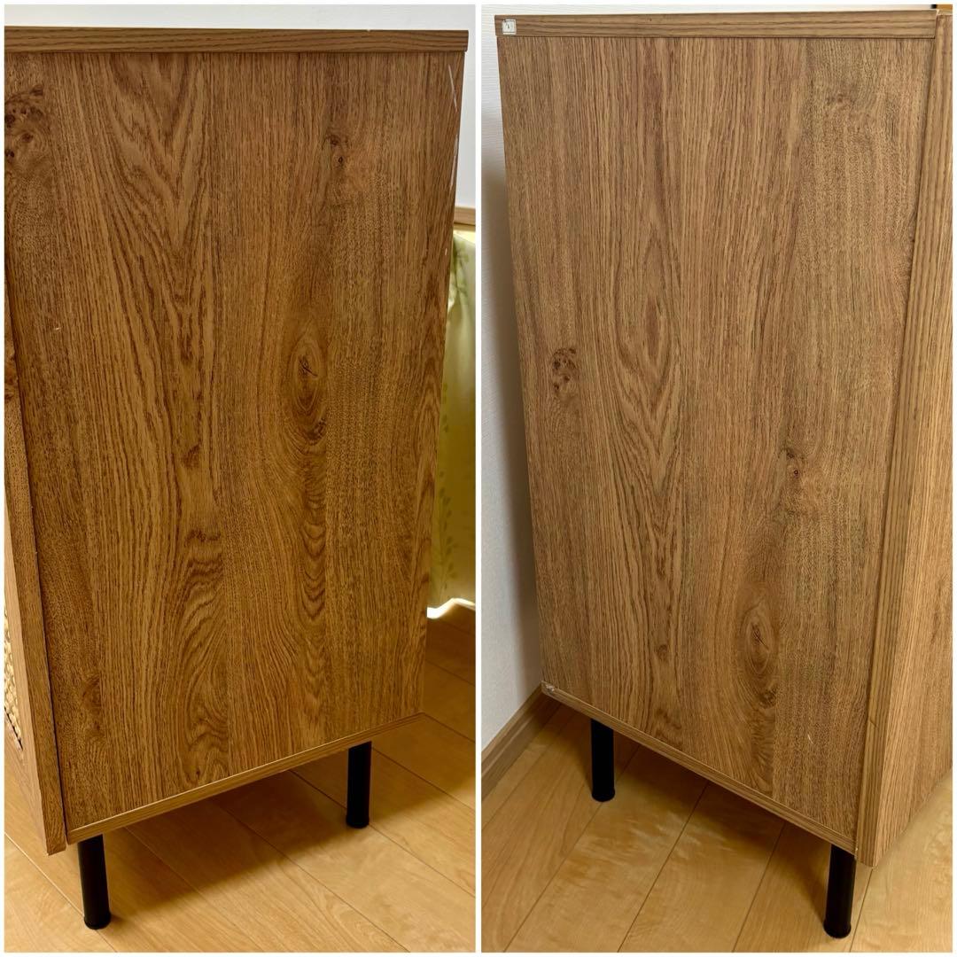 【LOWYA】ロウヤ [幅120] ラタン調キャビネット リビングボード